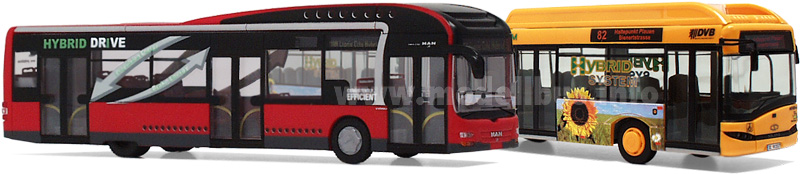 MAN und Solaris Hybridbus modellbus.info
