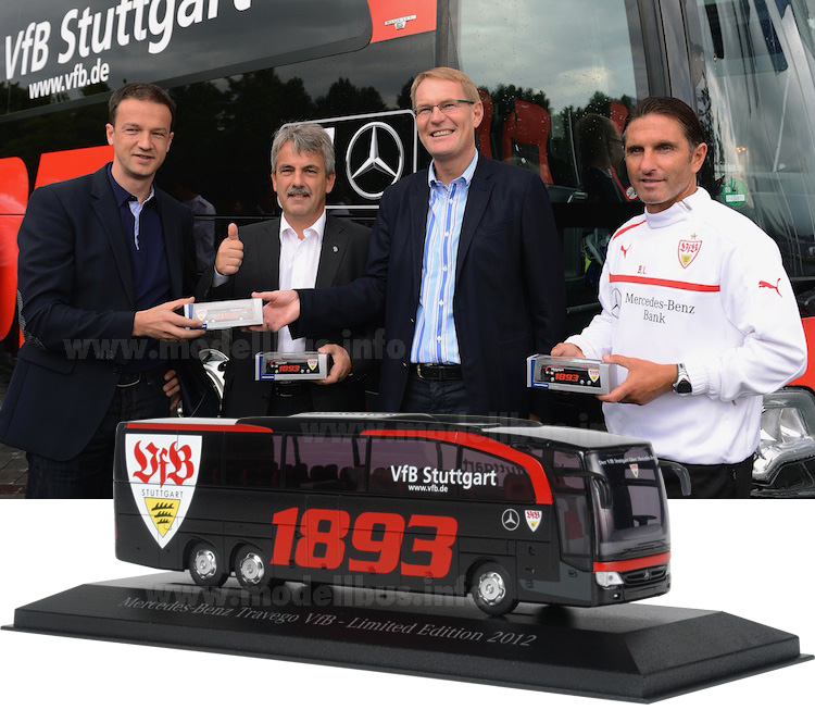 VfB Stuttgart 1893 Mannschaftsbus Übergabe modellbus info