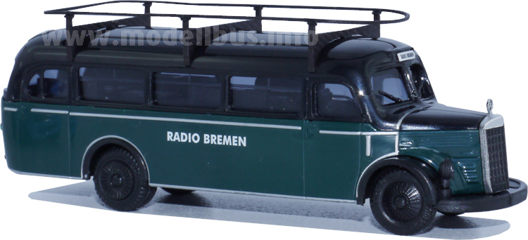Radio Bremen Ü-Wagen MB O 3500 1955 - modellbus.info