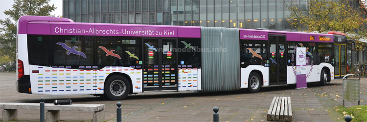 Jubiläumsbus Uni Kiel - modellbus.info