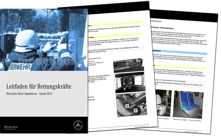 Daimler Buses Rettungsdatenbltter - modellbus.info