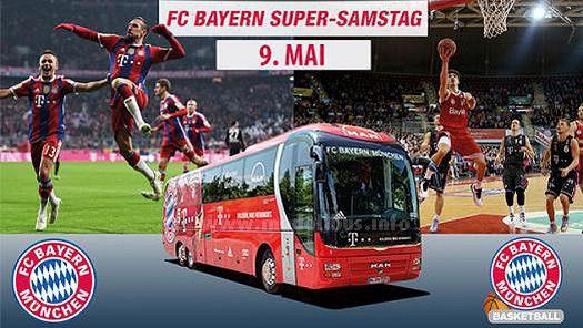 FC Bayern Shuttle-Bus für Fans - modellbus.info