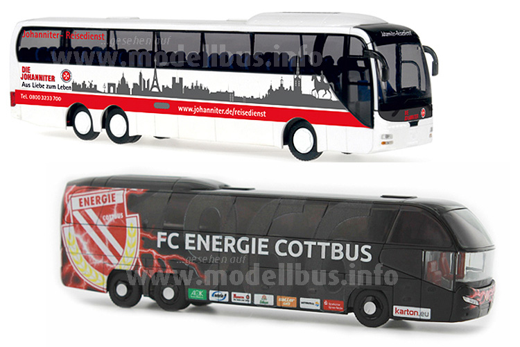 Johanniter Reisedienst und FC Energie - modellbus.info