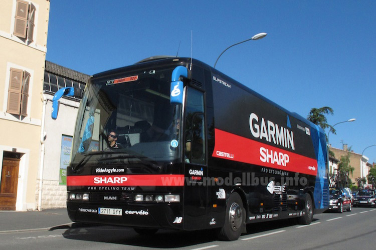 Teambus Garmin Sharp Tour de France 2013 - modellbus.info