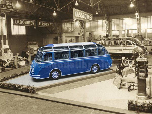 Setra S 6 Premiere Genf 1955 modellbus info