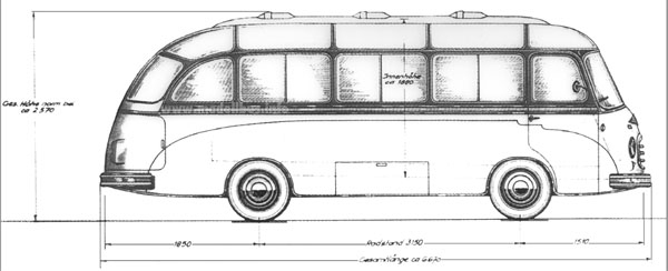 Setra S6 Maskizze modellbus info